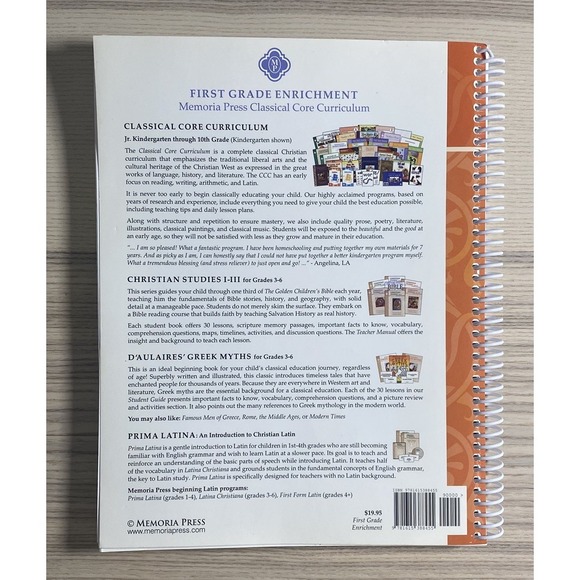 Memoria Press First Grade Enrichment Guide Book of Crafts Homeschool Curriculum - Picture 4 of 16